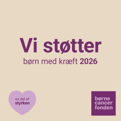 Vi støtter den lokale idræt - og kampen mod kræft.