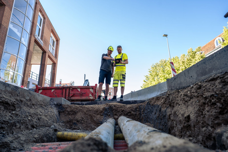 Gravearbejde for Fjernvarme Horsens