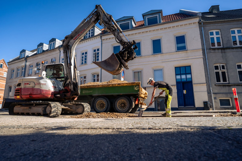 Gravearbejde for Fjernvarme Horsens